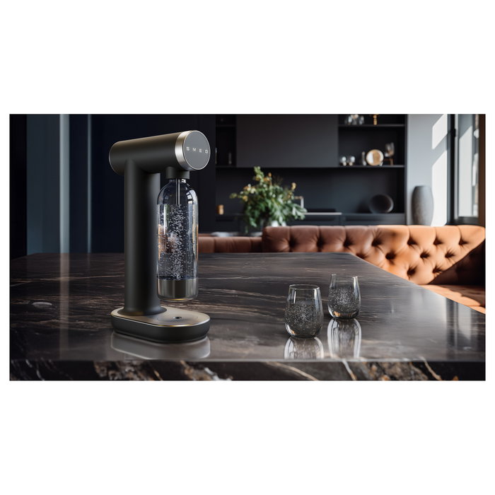 Smeg SKC01BLM Sodamaker Collezione Aesthetic Schwarz Negro Plástico Giratorio Smeg SKC01BLM Sodamaker Collezione Aesthetic Schwarz Negro Plástico Giratorio