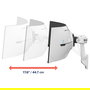 Ergotron HX Arm Brazo Monitor con Pivote Muy Alta Capacidad, 17 kg, hasta 144.8 cm (57"), 75x75-100x100 mm VESA, Montaje Pared, Ajustable - Color Blanco