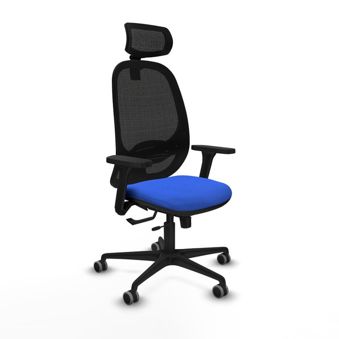 PIQUERAS Y CRESPO Silla de oficina Cilanco Azul con mecanismo Sincro/Traslack PIQUERAS Y CRESPO Silla de oficina Cilanco Azul con mecanismo Sincro/Traslack