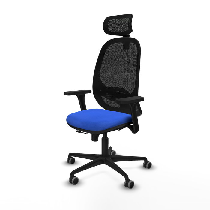 PIQUERAS Y CRESPO Silla de oficina Cilanco Azul con mecanismo Sincro/Traslack PIQUERAS Y CRESPO Silla de oficina Cilanco Azul con mecanismo Sincro/Traslack