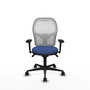 PIQUERAS Y CRESPO Silla de oficina Jorquera Azul Marino y Blanco