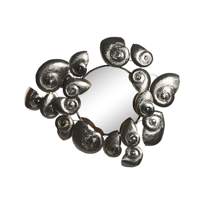 DKD Home Decor Espejo Metal Nautilus Plateado 90x10x80 DKD Home Decor Espejo Metal Nautilus Plateado 90x10x80