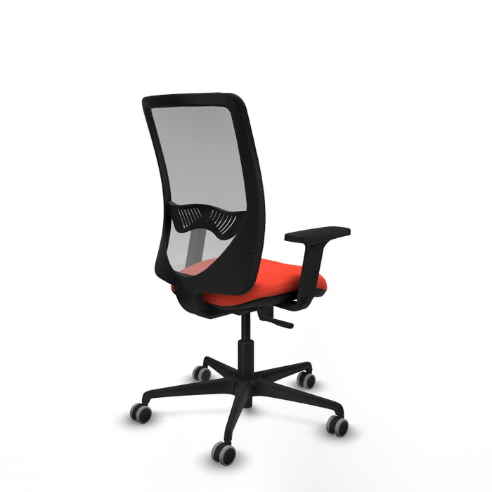 PIQUERAS Y CRESPO Silla de oficina Zulema con mecanismo Sincro, Naranja oscuro/Gris PIQUERAS Y CRESPO Silla de oficina Zulema con mecanismo Sincro, Naranja oscuro/Gris