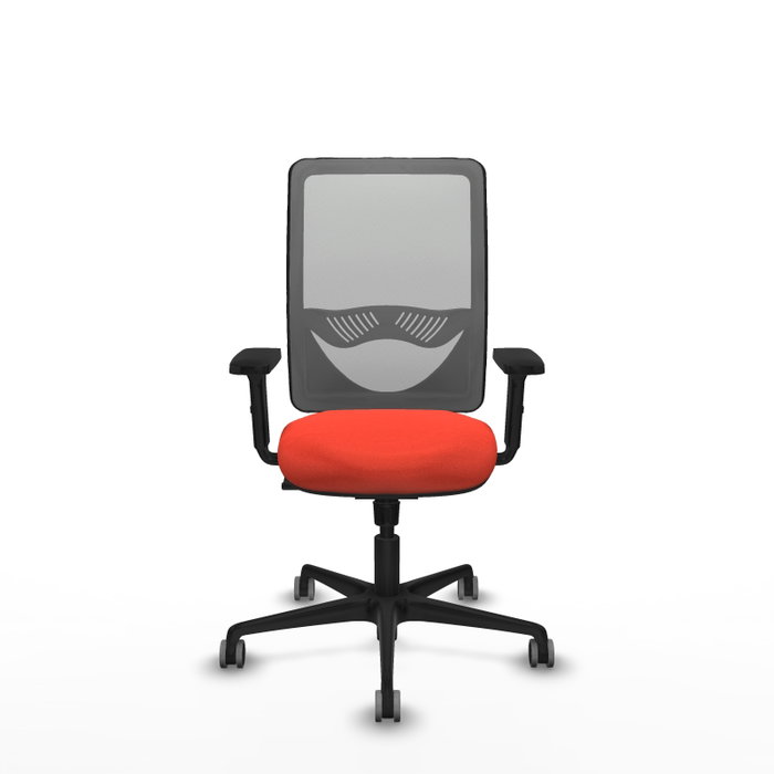 PIQUERAS Y CRESPO Silla de oficina Zulema con mecanismo Sincro, Naranja oscuro/Gris PIQUERAS Y CRESPO Silla de oficina Zulema con mecanismo Sincro, Naranja oscuro/Gris