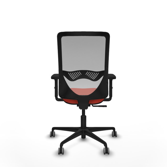 PIQUERAS Y CRESPO Silla de oficina Zulema con mecanismo Sincro, Naranja oscuro/Gris PIQUERAS Y CRESPO Silla de oficina Zulema con mecanismo Sincro, Naranja oscuro/Gris