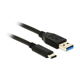 DeLOCK Cable USB 3.2 Gen 2 USB-A a USB-C Macho, 0.5 m, Negro, Velocidad 10 Gbps, Ref. 84733080