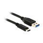 DeLOCK Cable USB 3.2 Gen 2 USB-A a USB-C Macho, 0.5 m, Negro, Velocidad 10 Gbps, Ref. 84733080