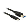 DeLOCK Cable USB tipo A a USB tipo C 0,5 m 10 Gbps