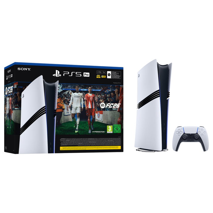 Sony Computer Entertainment Paquete PS5 Pro: Consola PlayStation 5 Pro + FC26 (código en la caja)