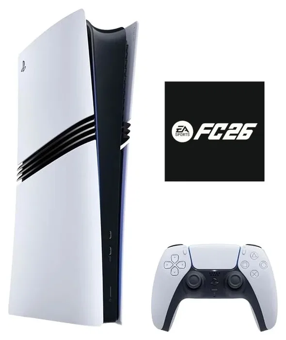 Sony PlayStation 5 Pro Digital 2TB con EA Sports FC 26 (Blanco y Negro)平衡 Sony PlayStation 5 Pro Digital 2TB con EA Sports FC 26 (Blanco y Negro)平衡
