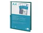 Liderpapel Carpeta con 20 fundas tipo canguro Verde translúcido DIN A4