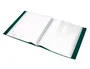 Liderpapel Carpeta con 20 fundas tipo canguro Verde translúcido DIN A4