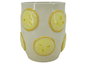 DKD Home Decor Jarrón de Gres Limones Relieve Amarillo