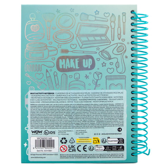 KIDS LICENSING Annie Wow Generation Cuaderno A5 Diseñadora de Moda 15x21cm con Dibujos para Colorear, Pegatinas y Rasca y Descubre