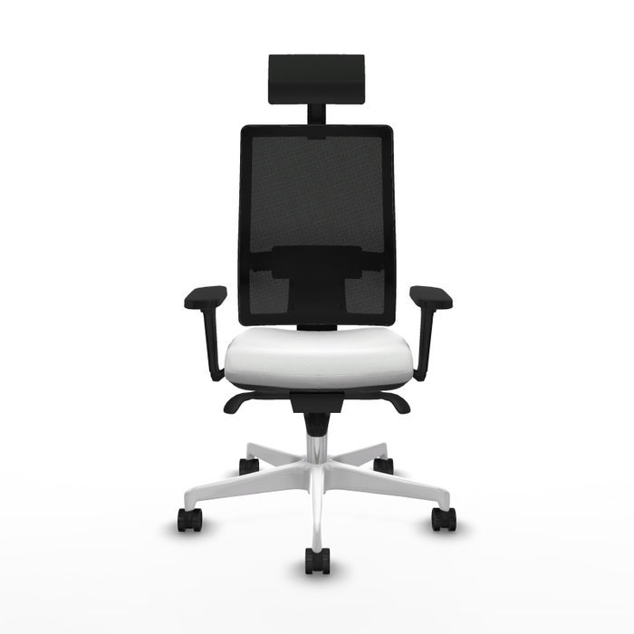 PIQUERAS Y CRESPO Silla de oficina Horna Blanca con mecanismo Sincro PIQUERAS Y CRESPO Silla de oficina Horna Blanca con mecanismo Sincro