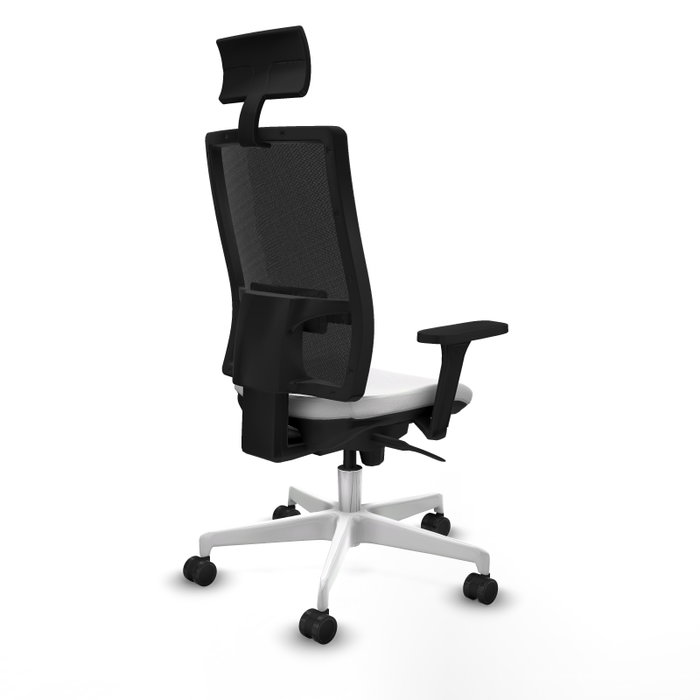 PIQUERAS Y CRESPO Silla de oficina Horna Blanca con mecanismo Sincro PIQUERAS Y CRESPO Silla de oficina Horna Blanca con mecanismo Sincro
