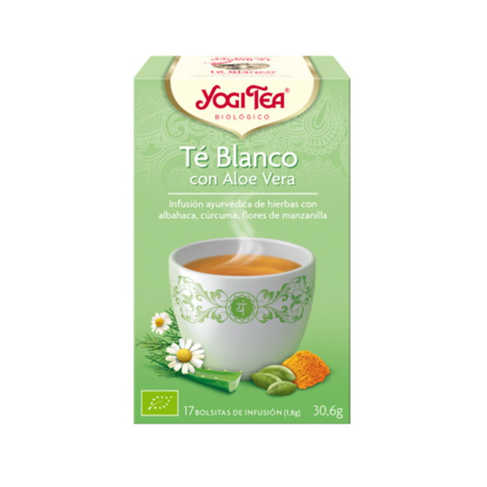 YOGI TEA Infusión de Té Blanco con Aloe Vera YOGI TEA Infusión de Té Blanco con Aloe Vera