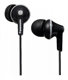 Panasonic Auriculares Intrauditivos In-Ear, Negro - Alta Calidad de Sonido para Música y Llamadas