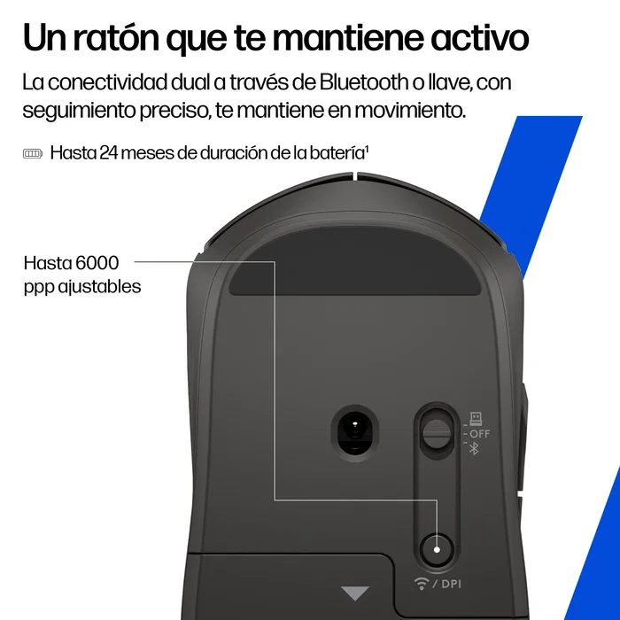 HP 405 Quiet Ratón Inalámbrico Silencioso Negro HP 405 Quiet Ratón Inalámbrico Silencioso Negro