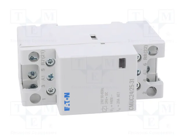 EATON ELECTRIC Contactor de Instalación Modular CMUC 25A 24VAC/24VDC