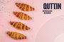 Quttin Rodillo Cortador Croissant Pack de 12 unidades