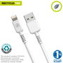 muvit for change cable USB a Lightning MFI 2,4A/12W 0,2m blanco