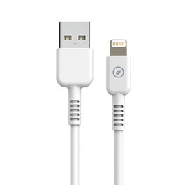 muvit for change cable USB a Lightning MFI 2,4A/12W 0,2m blanco
