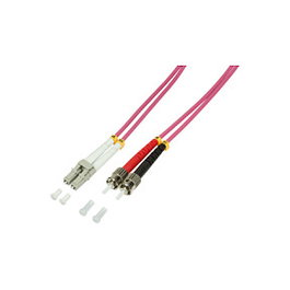 LogiLink LWL Patchkabel OM4 LC / ST 3,0m Duplex
