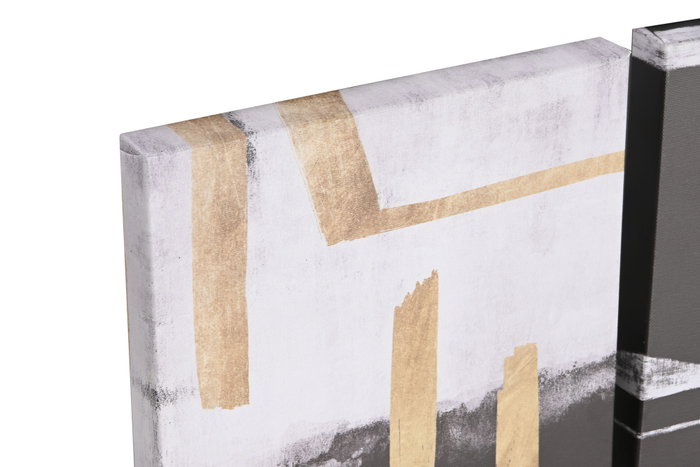 DKD Home Decor Set de 5 Cuadros Modernos de Lienzo y MDF 25x25x2,5 cm DKD Home Decor Set de 5 Cuadros Modernos de Lienzo y MDF 25x25x2,5 cm