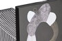 DKD Home Decor Set de 5 Cuadros Modernos de Lienzo y MDF 25x25x2,5 cm