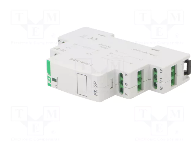 F&F Relé de instalación monoestable SPDT 12VAC/12VDC
