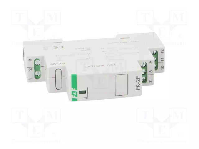 F&F Relé de instalación monoestable SPDT 12VAC/12VDC