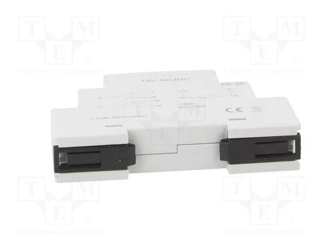 F&F Relé de instalación monoestable SPDT 12VAC/12VDC