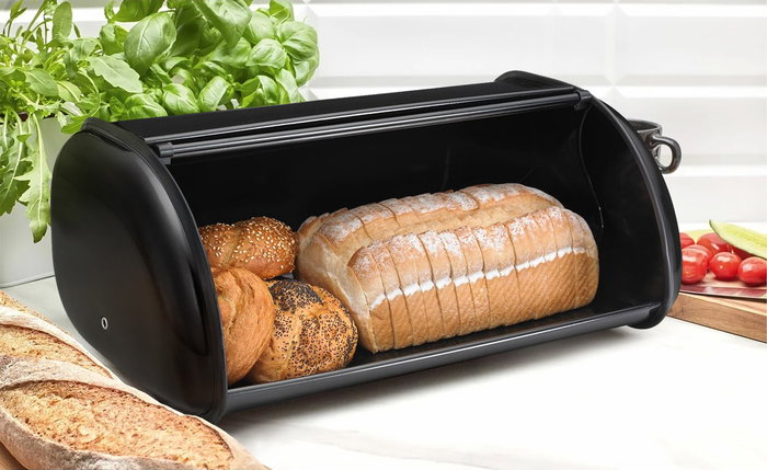 Quttin Panera Metal con Tapa 43.5 cm x 28.5 cm x 18.3 cm (3 Unidades)