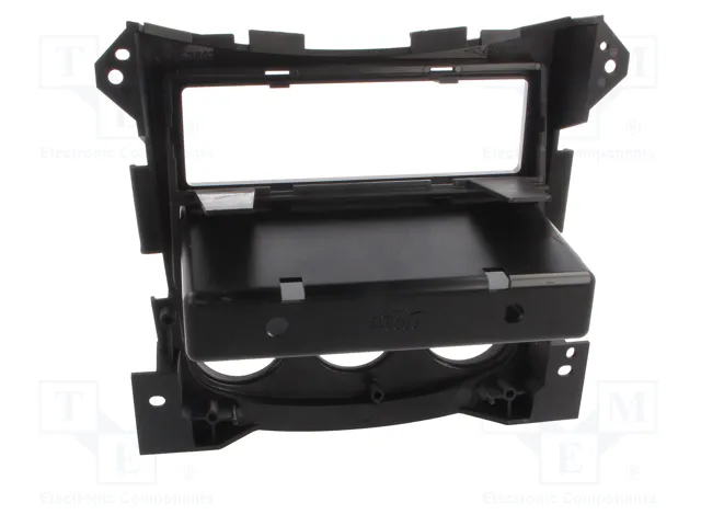 METRA Bastidor de montaje de radio para Nissan 1 DIN, negro mate METRA Bastidor de montaje de radio para Nissan 1 DIN, negro mate