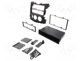METRA Bastidor de montaje de radio para Nissan 1 DIN, negro mate