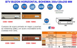 BTV Buzón Finstokhor Bohemia Nogal Oscuro 350x120x250 mm