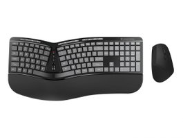 CONCEPTRONIC Kit de Teclado y Raton Ergonomico Inalambrico ORAZIO02ES