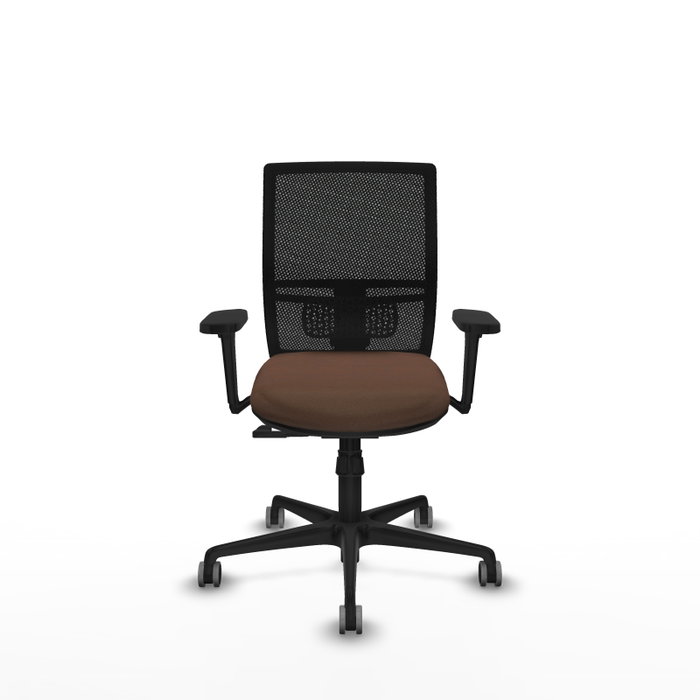 PIQUERAS Y CRESPO Silla de oficina Yunquera con mecanismo Sincro, Marrón oscuro/Negro PIQUERAS Y CRESPO Silla de oficina Yunquera con mecanismo Sincro, Marrón oscuro/Negro