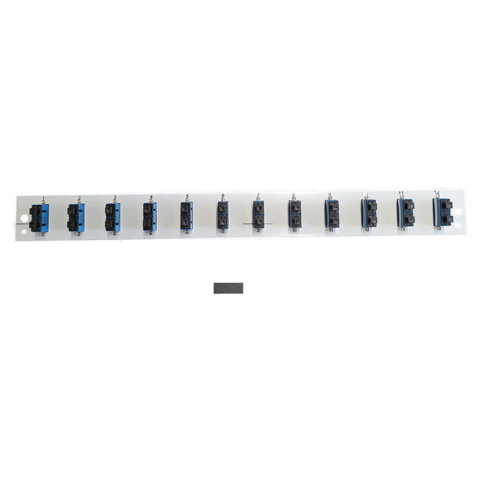 EFB Elektronik SB-FP-S-12SC-D-V-OS2 Panel frontal con 12 x SC Duplex OS2 vertical, negro EFB Elektronik SB-FP-S-12SC-D-V-OS2 Panel frontal con 12 x SC Duplex OS2 vertical, negro