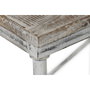 DKD Home Decor Mesa de Comedor Mango y Hierro 240x90x78,5 cm Blanco