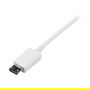 StarTech Cable USB Micro USB A a Micro B 0.5m Blanco