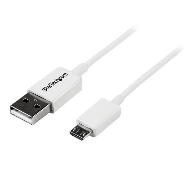 StarTech Cable USB A a Micro USB B Blanco 0,5 m