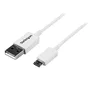 StarTech Cable USB A a Micro USB B Blanco 0,5 m