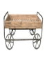 DKD Home Decor Carro Vintage 67 x 46 x 110 cm Gris Natural Abeto Metal