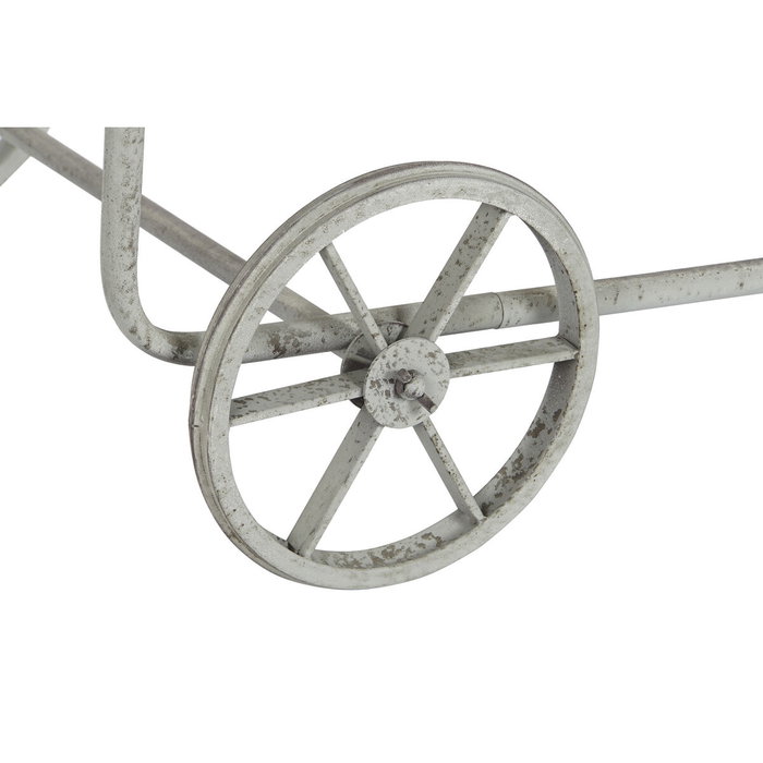 DKD Home Decor Carro Rústico de Abeto y Metal Natural DKD Home Decor Carro Rústico de Abeto y Metal Natural