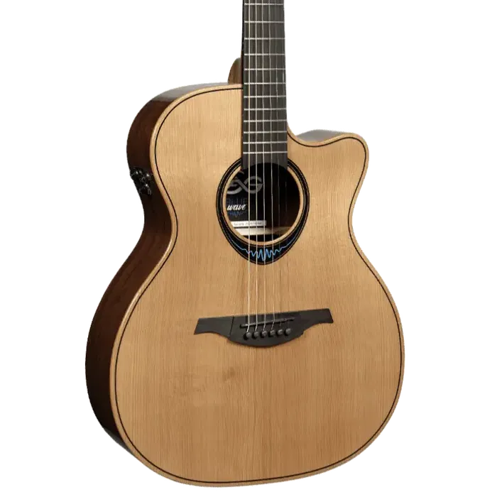LAG Guitarra Acústica Auditorium Cutaway A/E Blue Wave 2 Lag