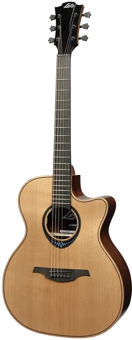 LAG Guitarra Acústica Auditorium Cutaway A/E Blue Wave 2 Lag