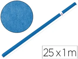 Liderpapel Papel Kraft Azul Rollo 25 m x 1 m, 65 g/m2, Alta Resistencia para Embalaje y Envolver