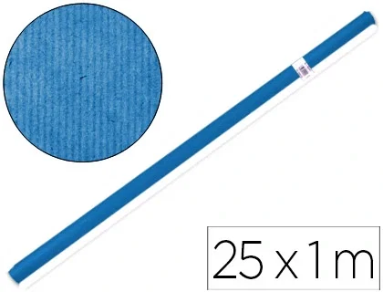 Liderpapel Papel Kraft Azul Rollo 25 m x 1 m, 65 g/m2, Alta Resistencia para Embalaje y Envolver Liderpapel Papel Kraft Azul Rollo 25 m x 1 m, 65 g/m2, Alta Resistencia para Embalaje y Envolver